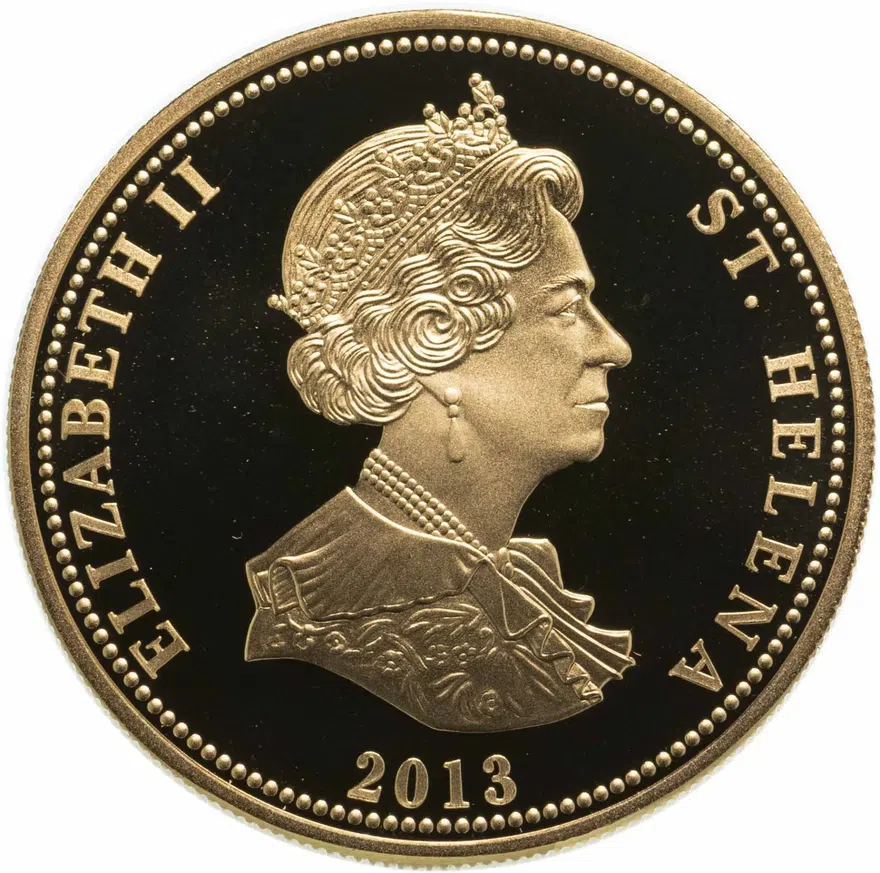 Остров Святой Елены 25 пенсов (pence) 2013  Наполеоновские войны - Битва при Йене и Ауэрштедте, реверс