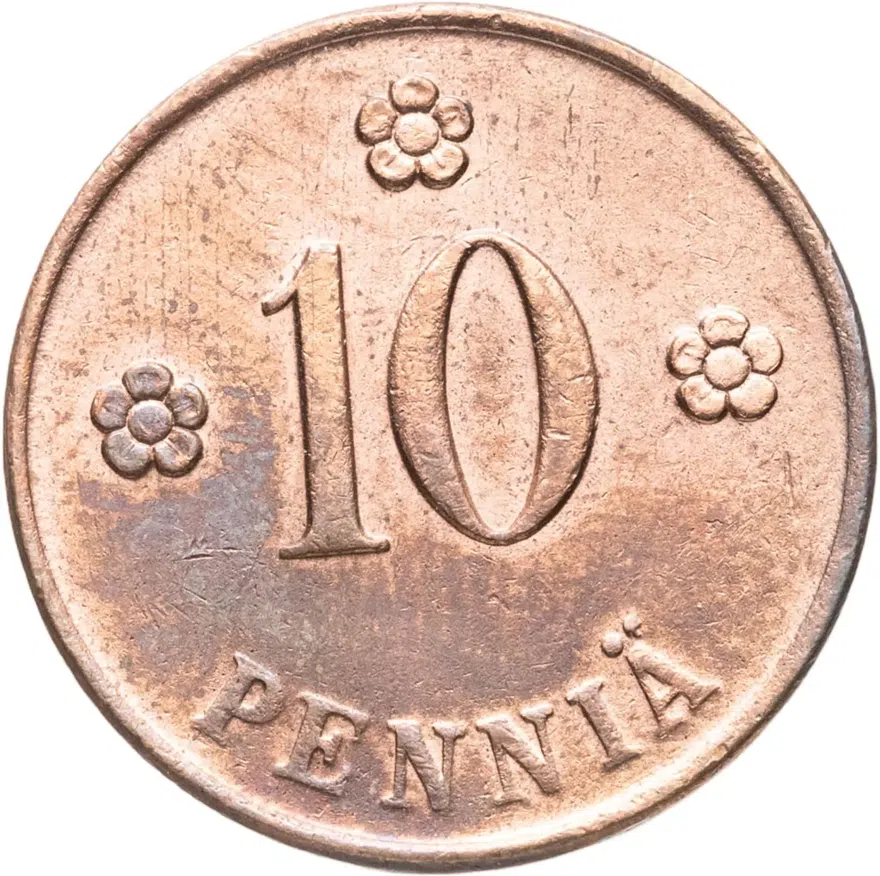 Финляндия 10 пенни (pennia) 1921