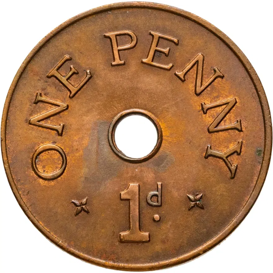 Замбия 1 пенни (penny) 1966, реверс