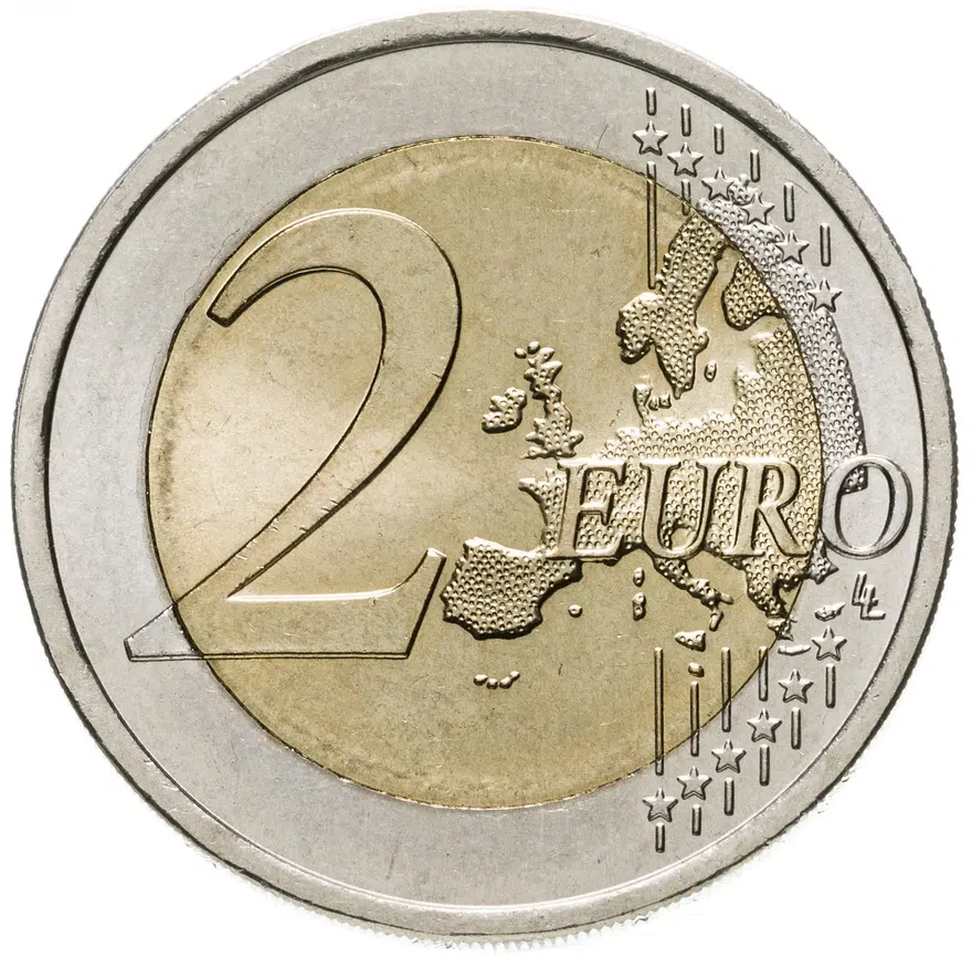 Португалия 2 евро 2012 "10 лет евро", реверс