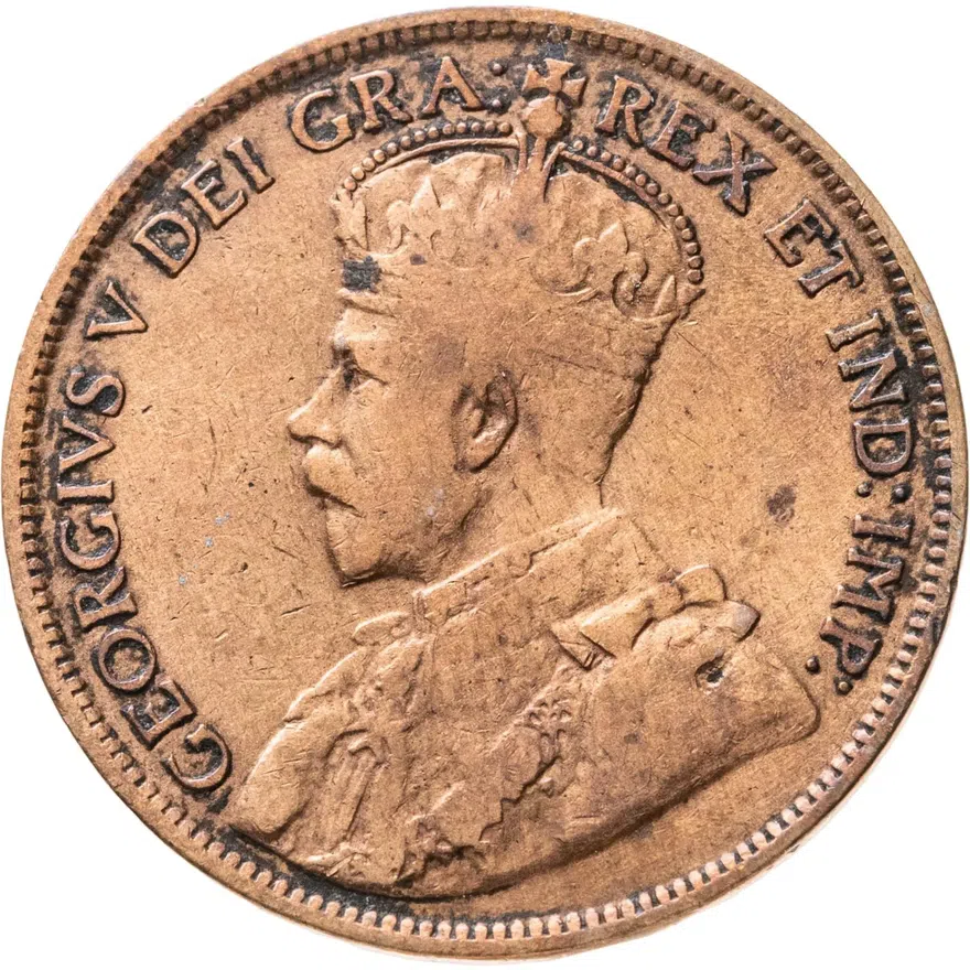 Канада 1 цент (cent) 1916, реверс