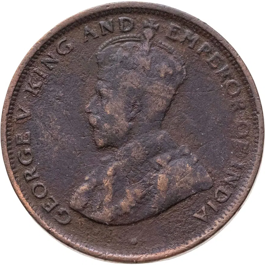 Цейлон 1 цент (cent) 1914, реверс