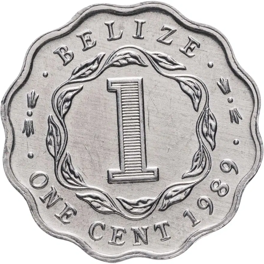 Белиз 1 цент (cent) 1989, реверс