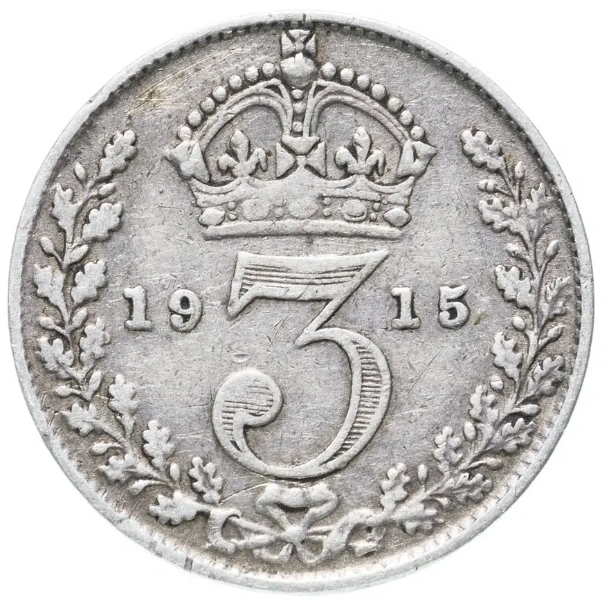 Великобритания 3 пенса (pence) 1915, реверс