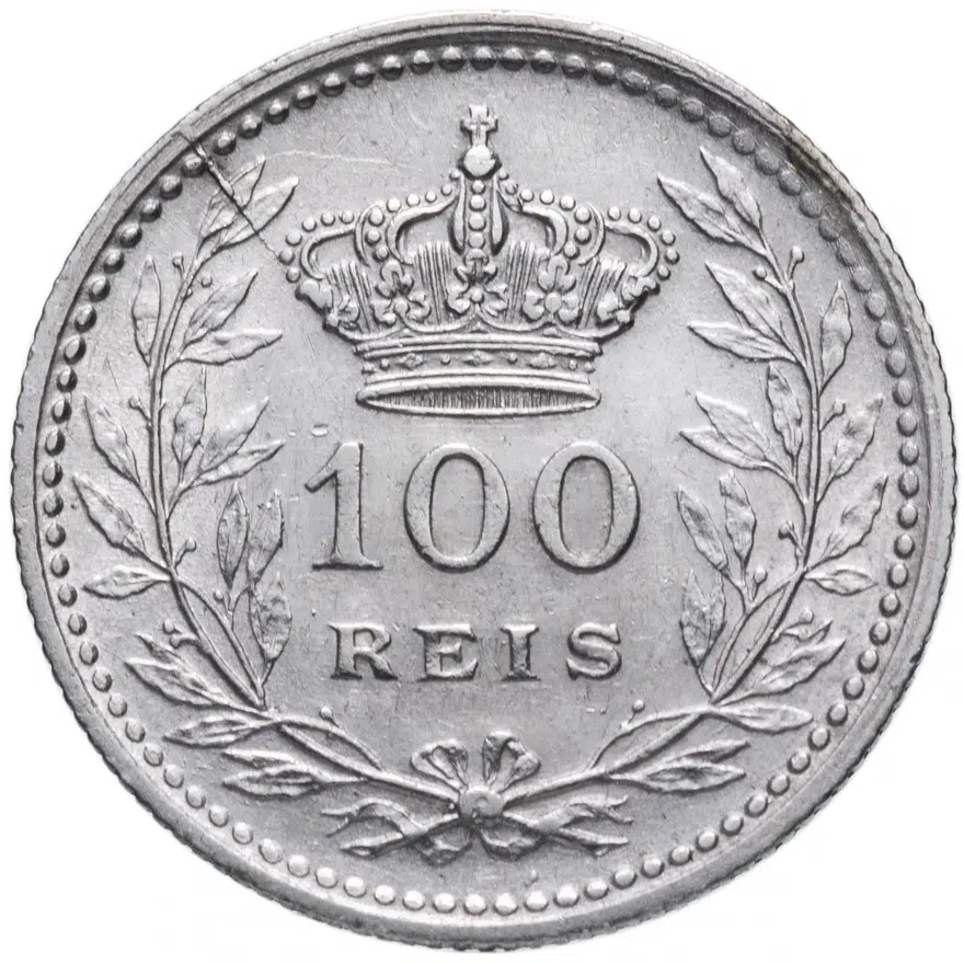Португалия 100 рейс (reis) 1910