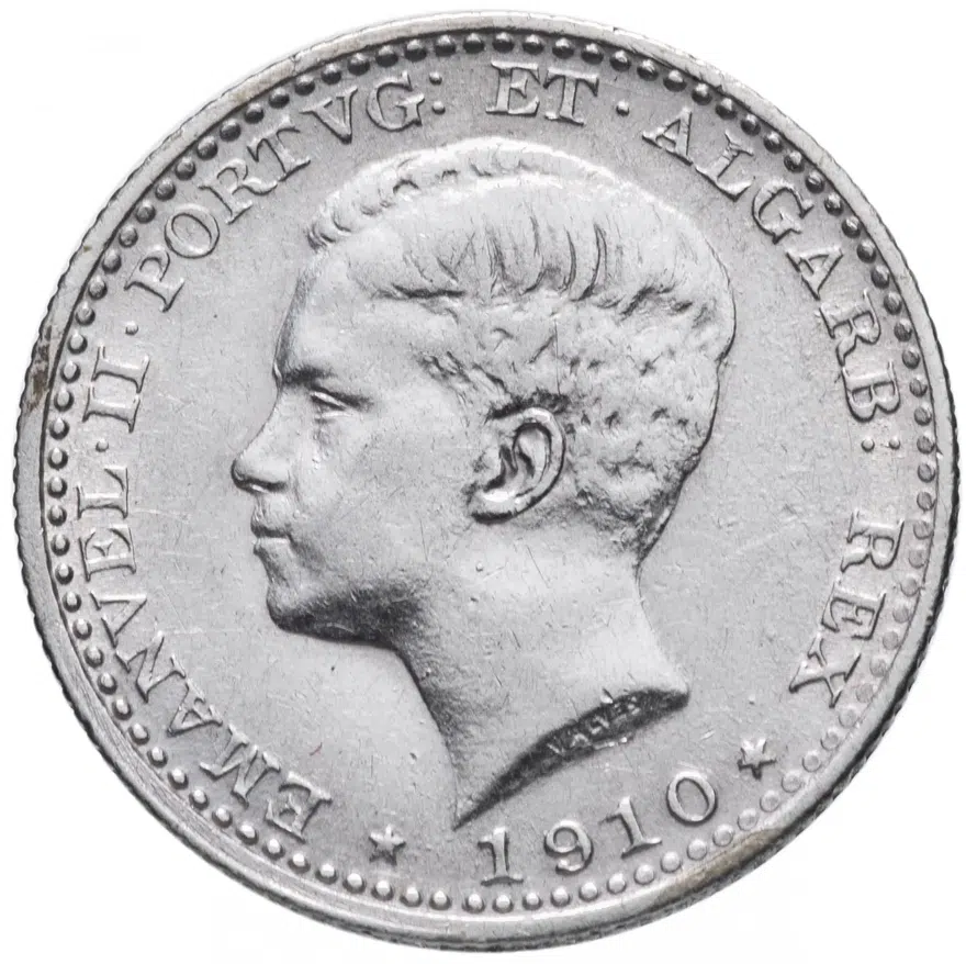 Португалия 100 рейс (reis) 1910, реверс