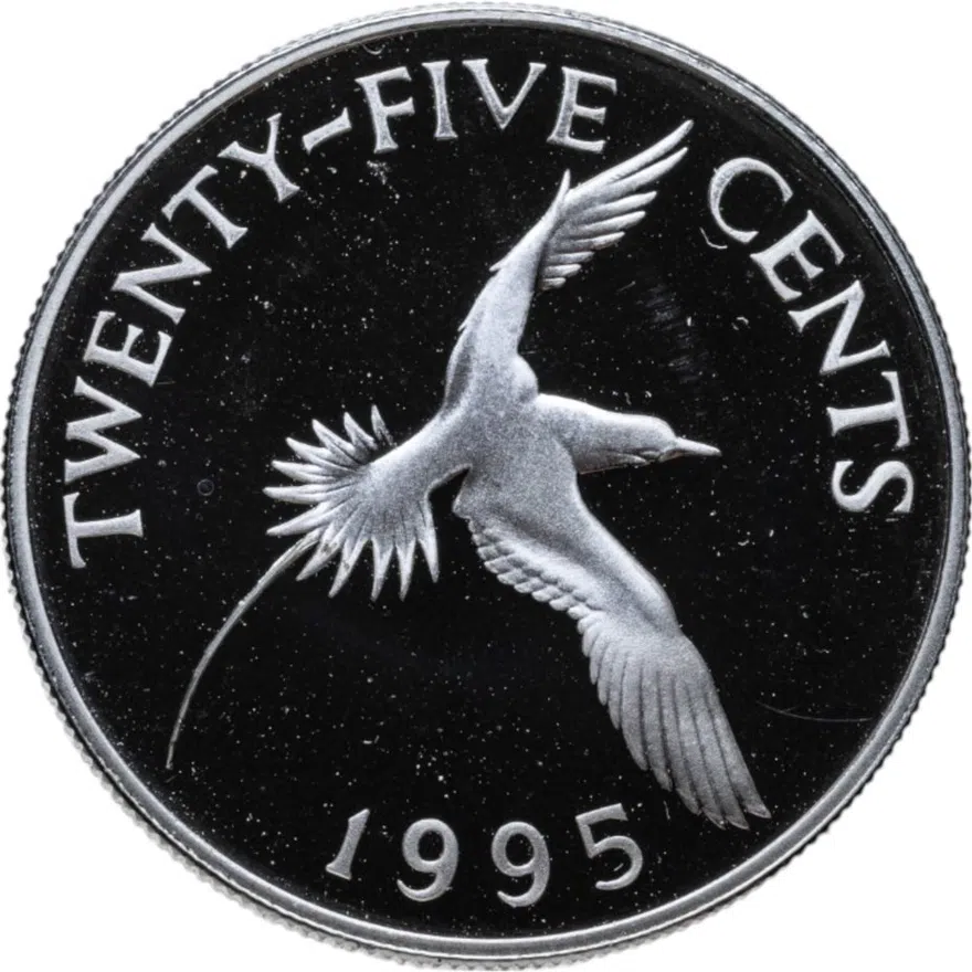 Бермудские острова 25 центов (cents) 1995 Proof