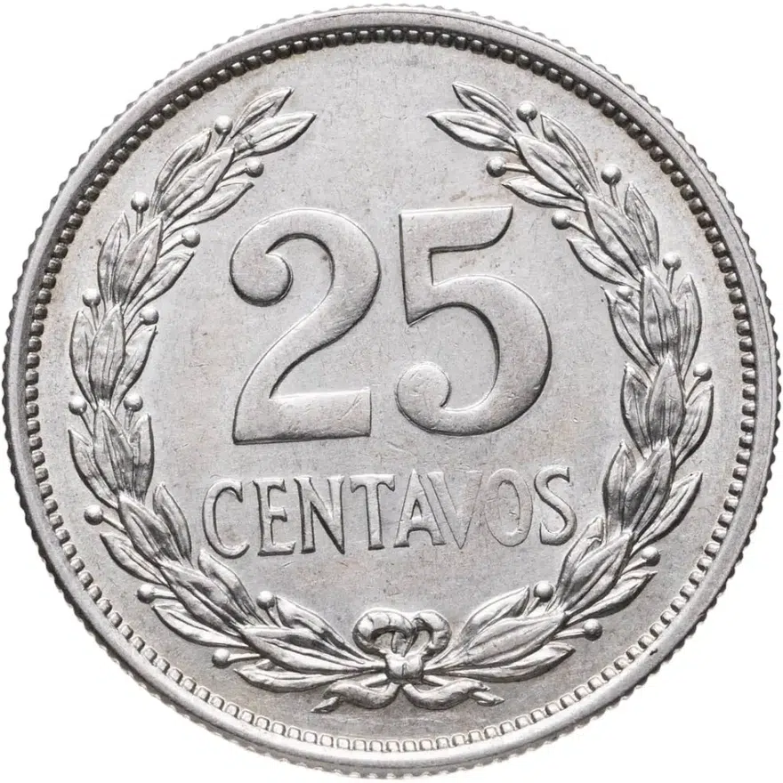 Сальвадор 25 сентаво (centavos) 1943