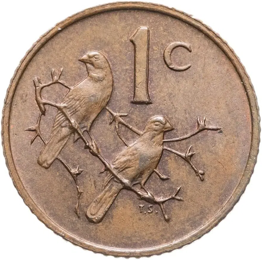 ЮАР 1 цент (cent) 1970