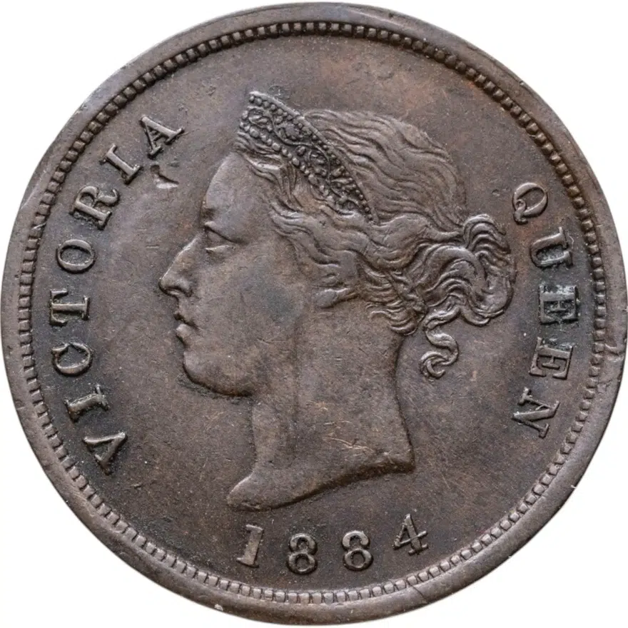 Кипр (Британский протекторат) 1/4 пиастра (piastre) 1884, реверс