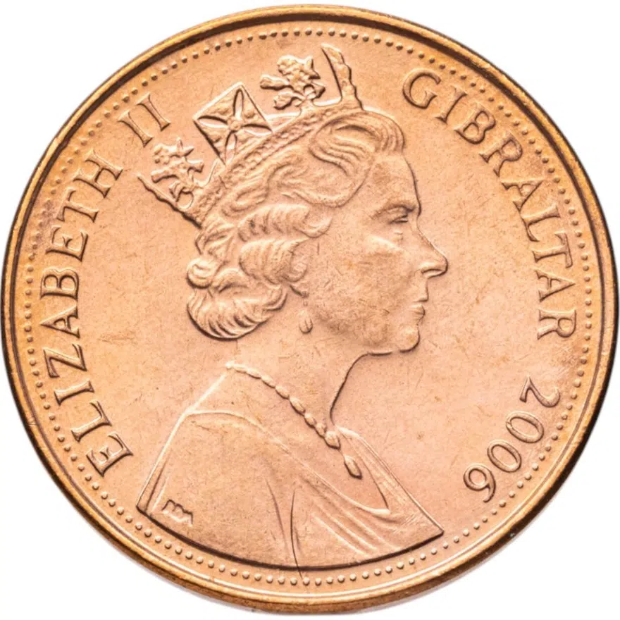 Гибралтар 2 пенса (pence) 2006