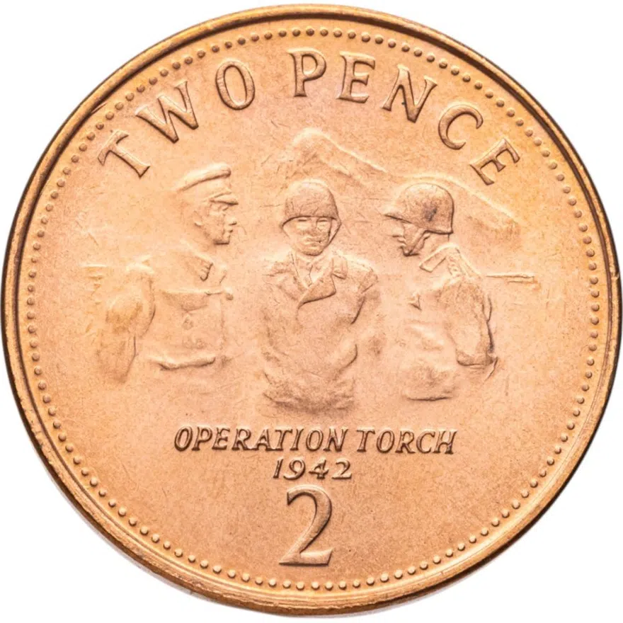Гибралтар 2 пенса (pence) 2006, реверс