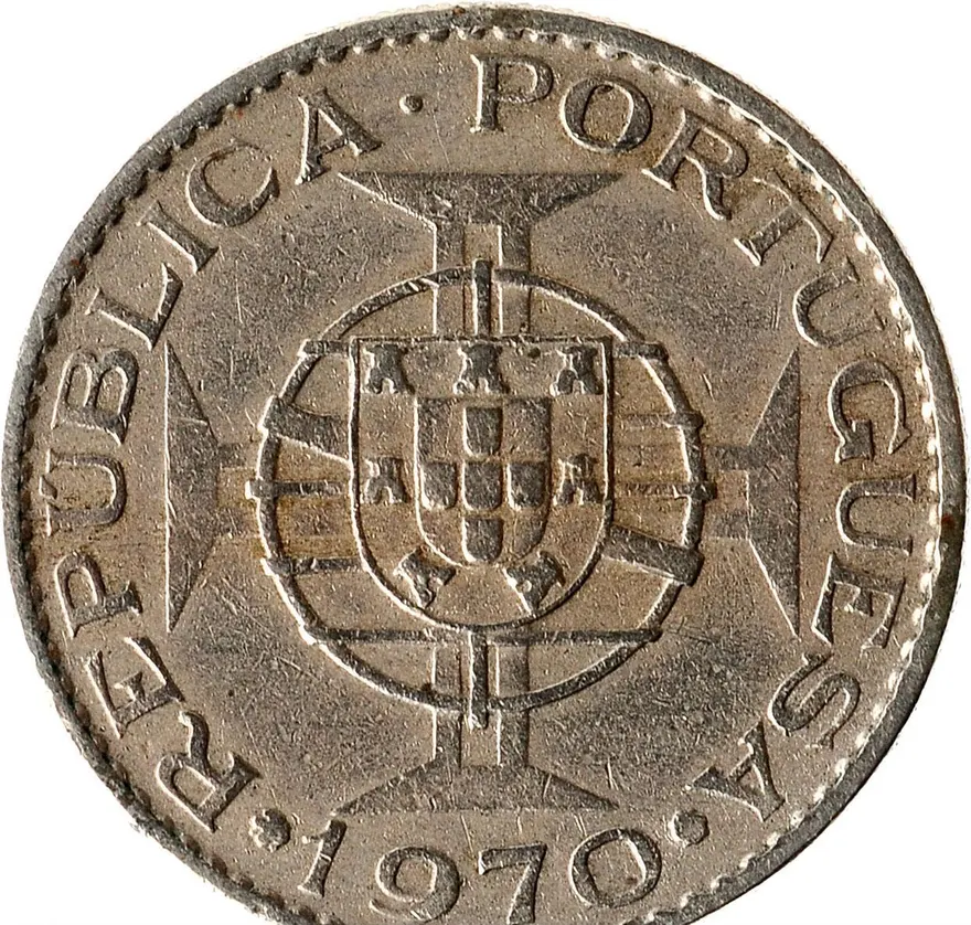 Мозамбик 10 эскудо (escudos) 1970, реверс