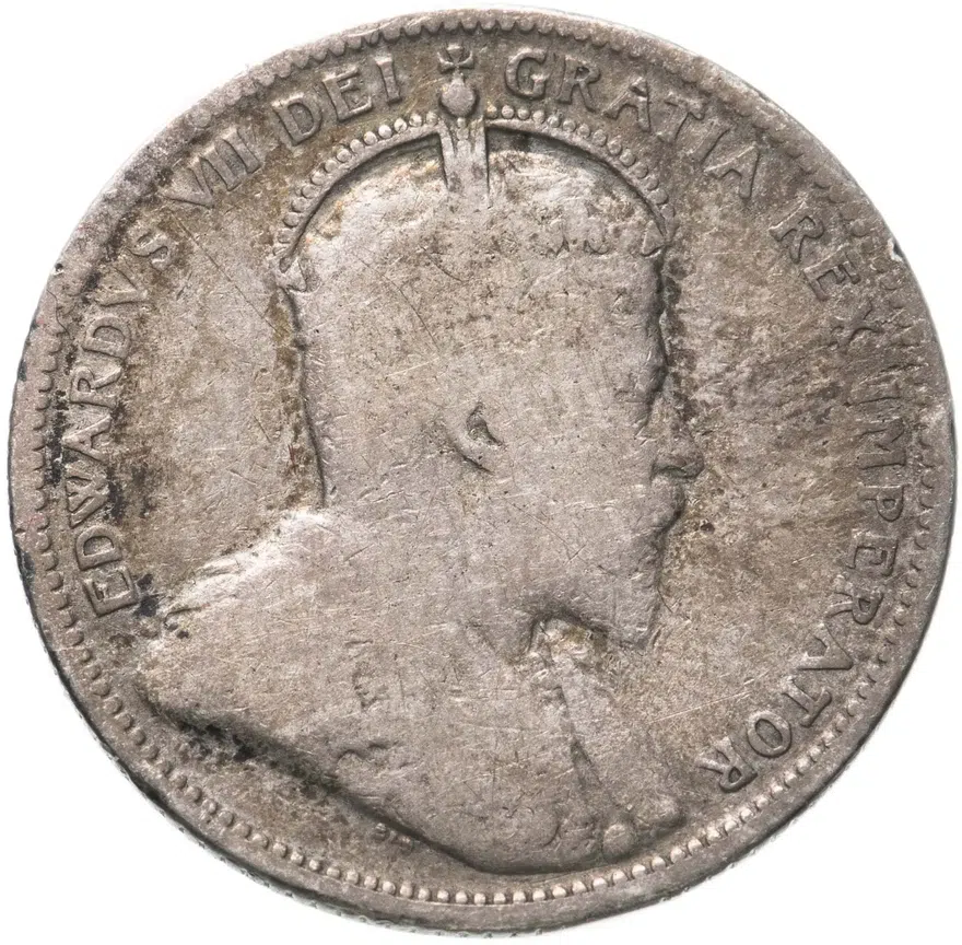 Канада 25 центов (квотер, cents) 1906