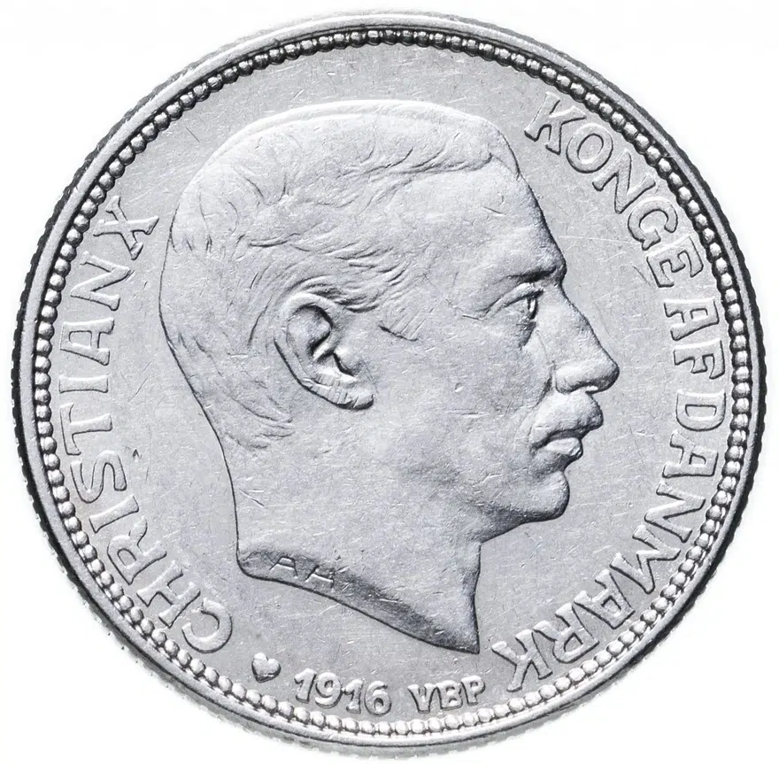 Дания 1 крона (crown) 1916