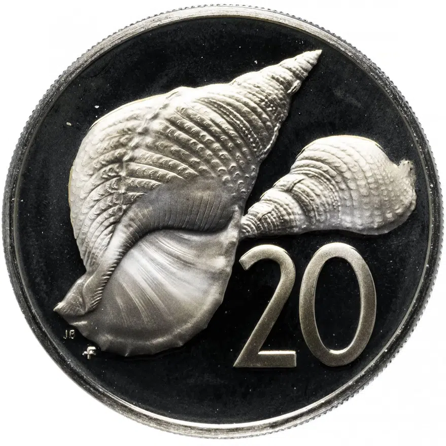 Острова Кука 20 центов (cents) 1979 Proof, аверс