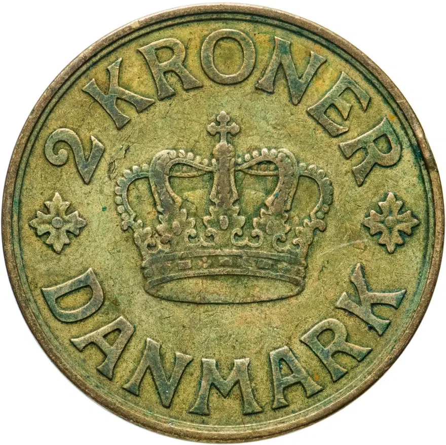 Дания 2 кроны (kroner) 1939, реверс