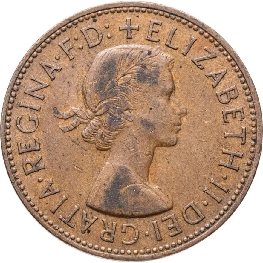 Великобритания 1 пенни (penny) 1964, реверс