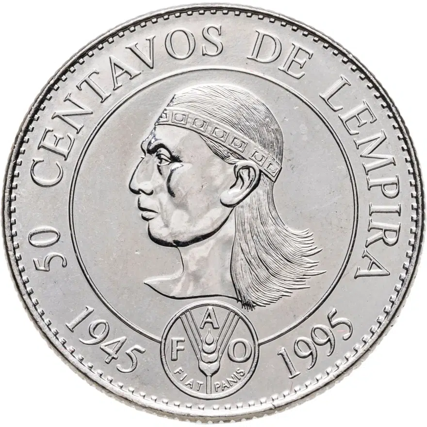 Гондурас 50 сентаво (centavos) 1994 "50 лет ФАО"