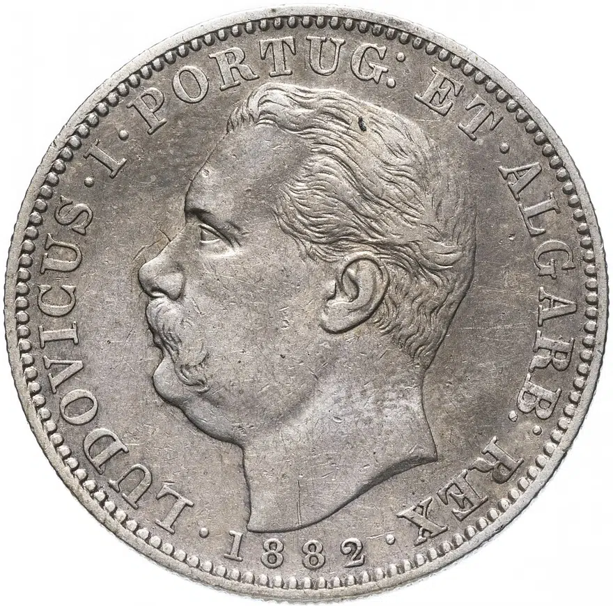 Индия (Португальская) 1 рупия (rupee) 1882, реверс