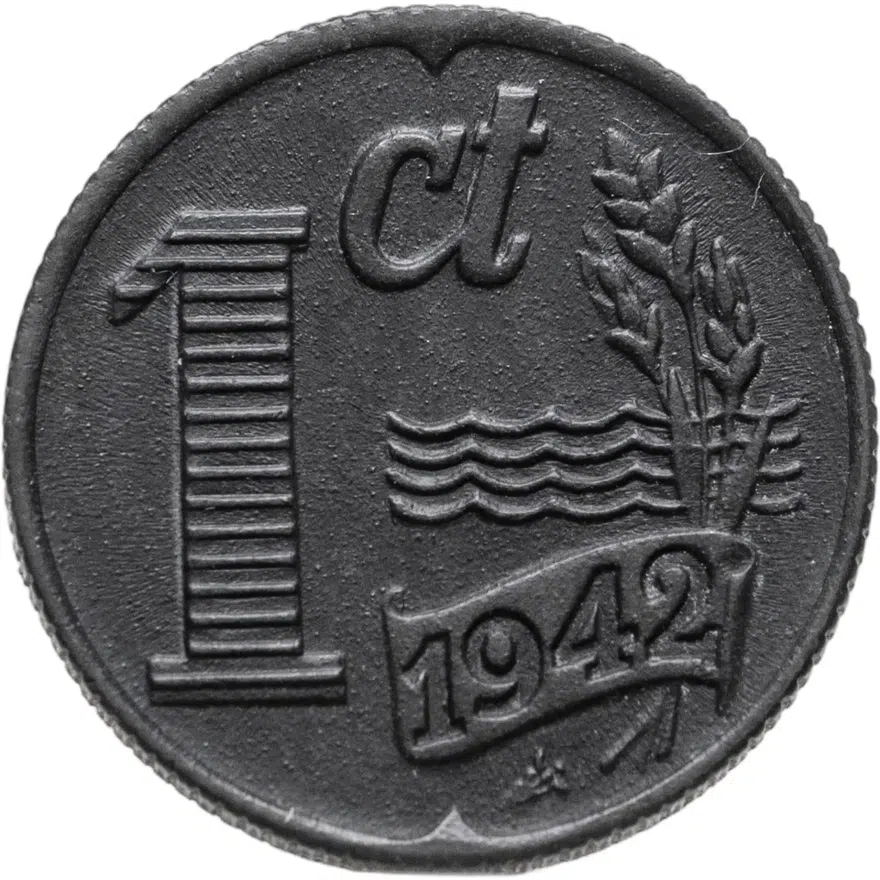Нидерланды 1 цент (cent) 1942