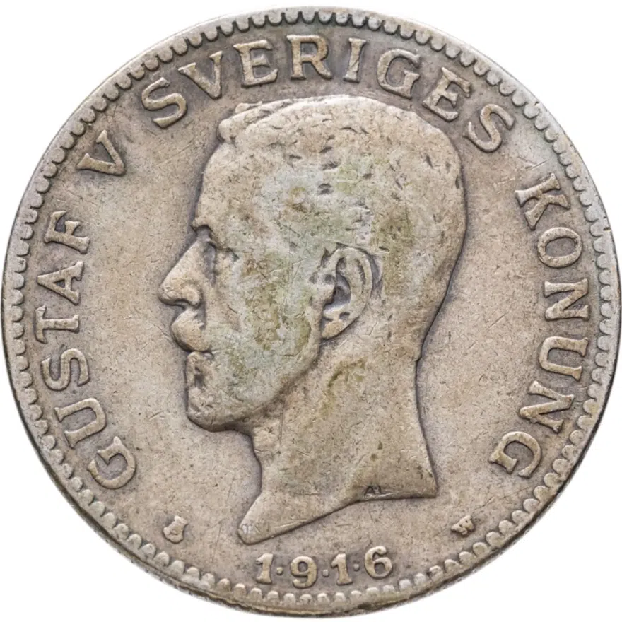 Швеция 1 крона (krona) 1916