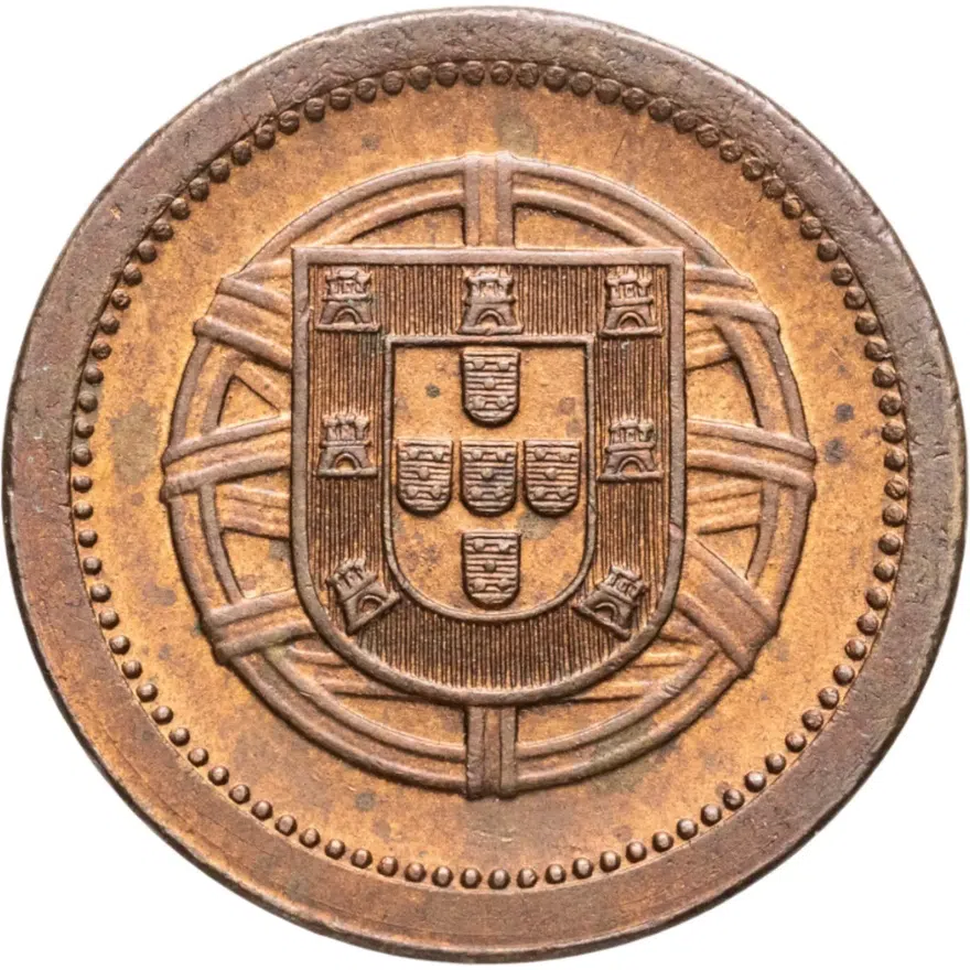 Португалия 5 сентаво (centavos) 1921, реверс