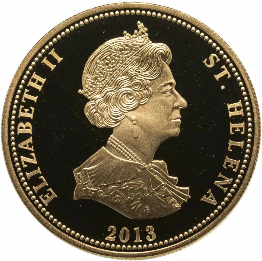 Остров Святой Елены 25 пенсов (pence) 2013  Наполеоновские войны - Битва под Лейпцигом, реверс