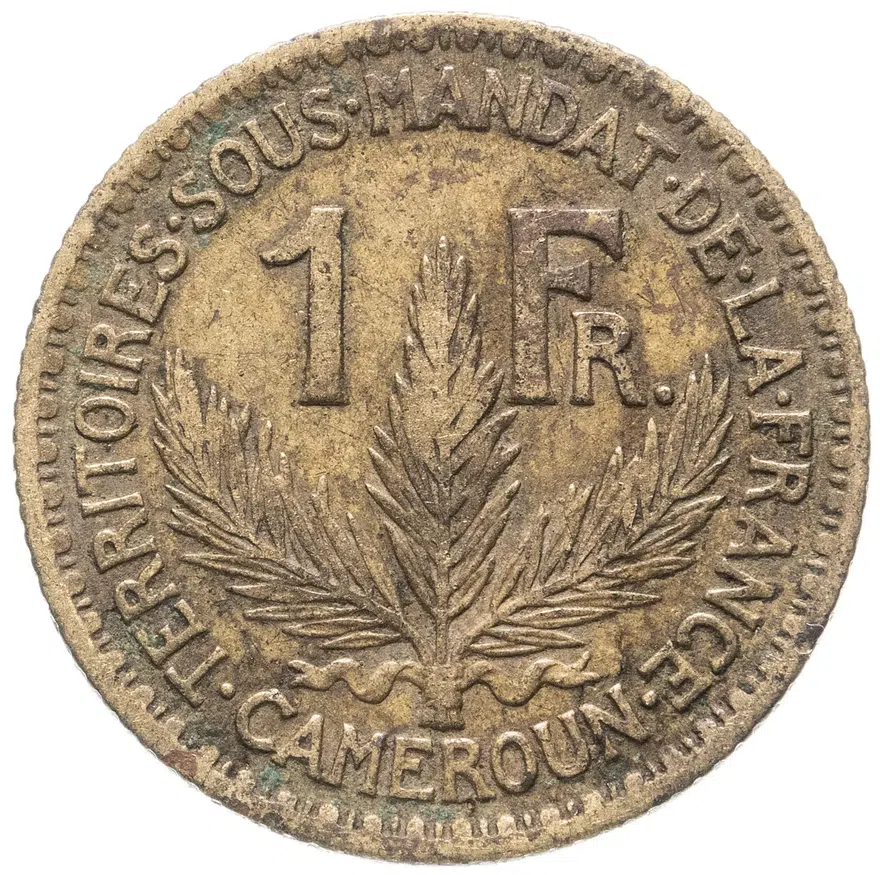 Камерун 1 франк (franc) 1924, реверс