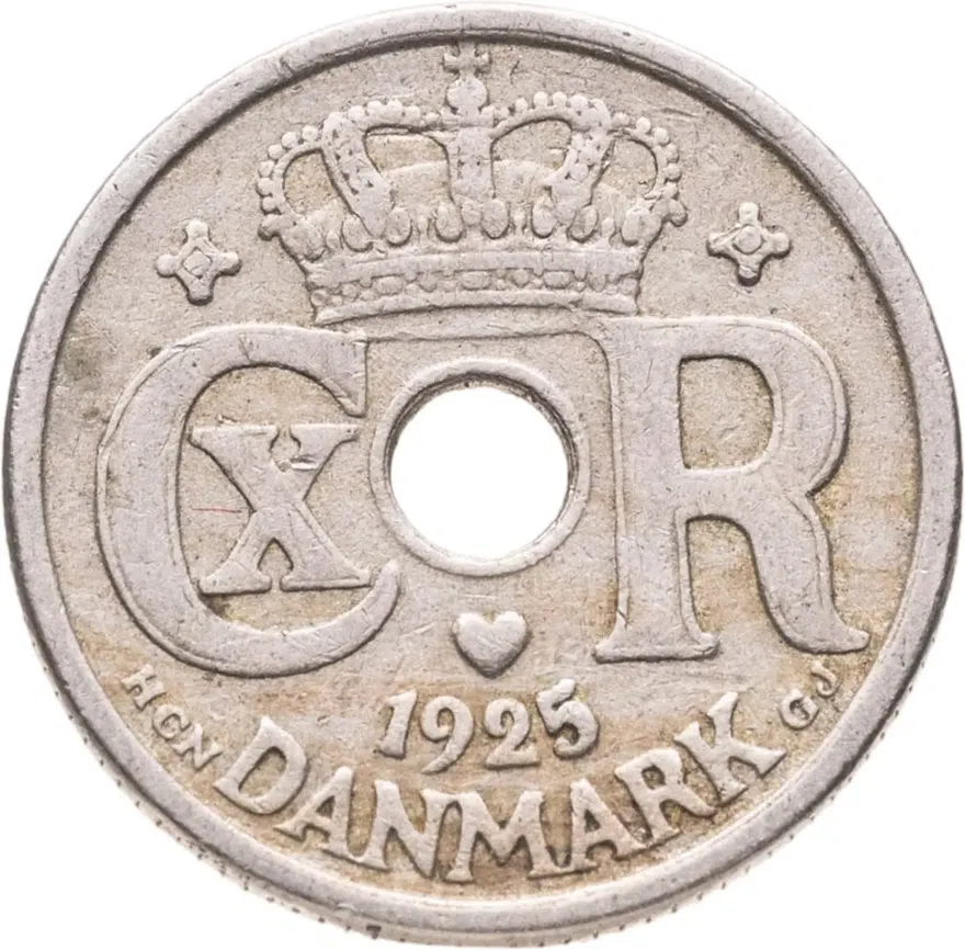 Дания 10 эре (ore) 1925