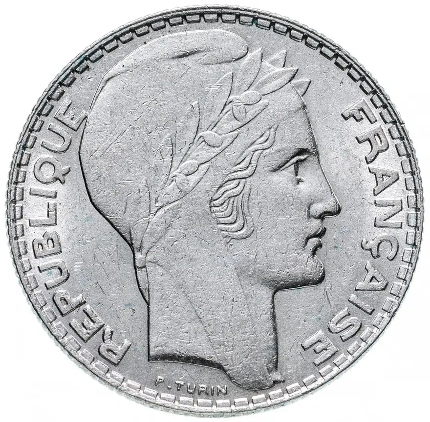 Франция 10 франков (francs) 1938