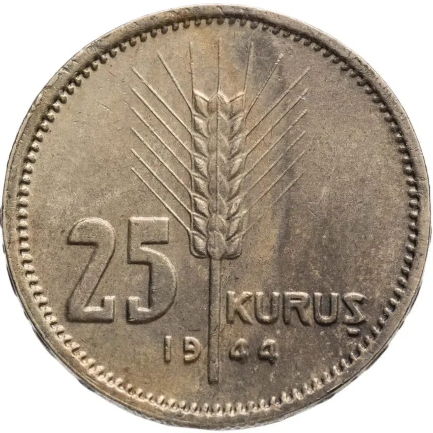 Турция 25 курушей (kurus) 1944
