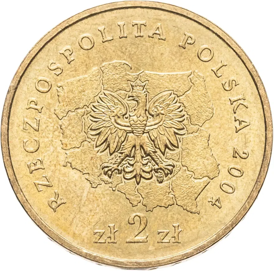 Польша 2 злотых (zlote) 2004  Регионы Польши - Опольское воеводство, реверс