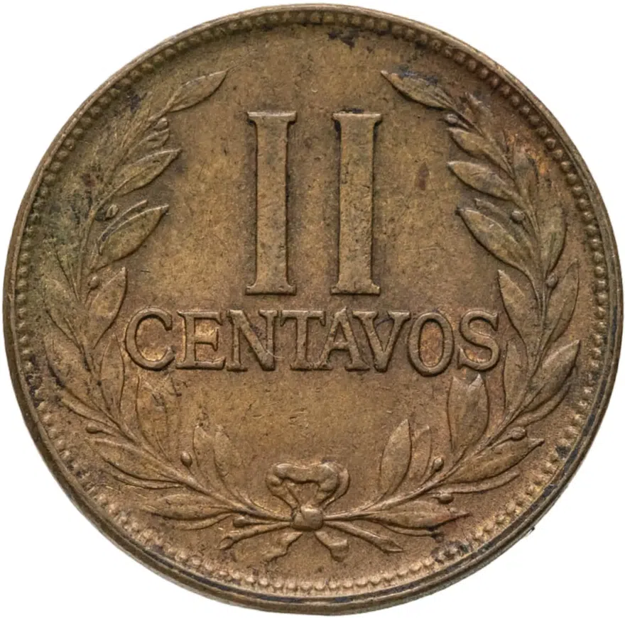 Колумбия 2 сентаво (centavos) 1959, реверс