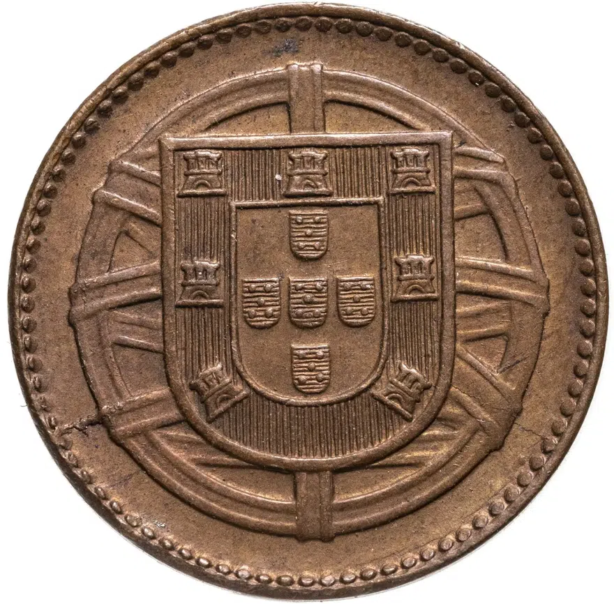 Португалия 1 сентаво (centavo) 1918, реверс
