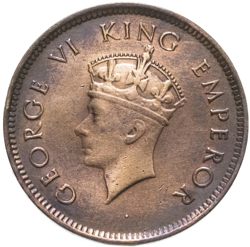 Индия (Британская) 1/4 анны (anna) 1939 Бомбей, реверс