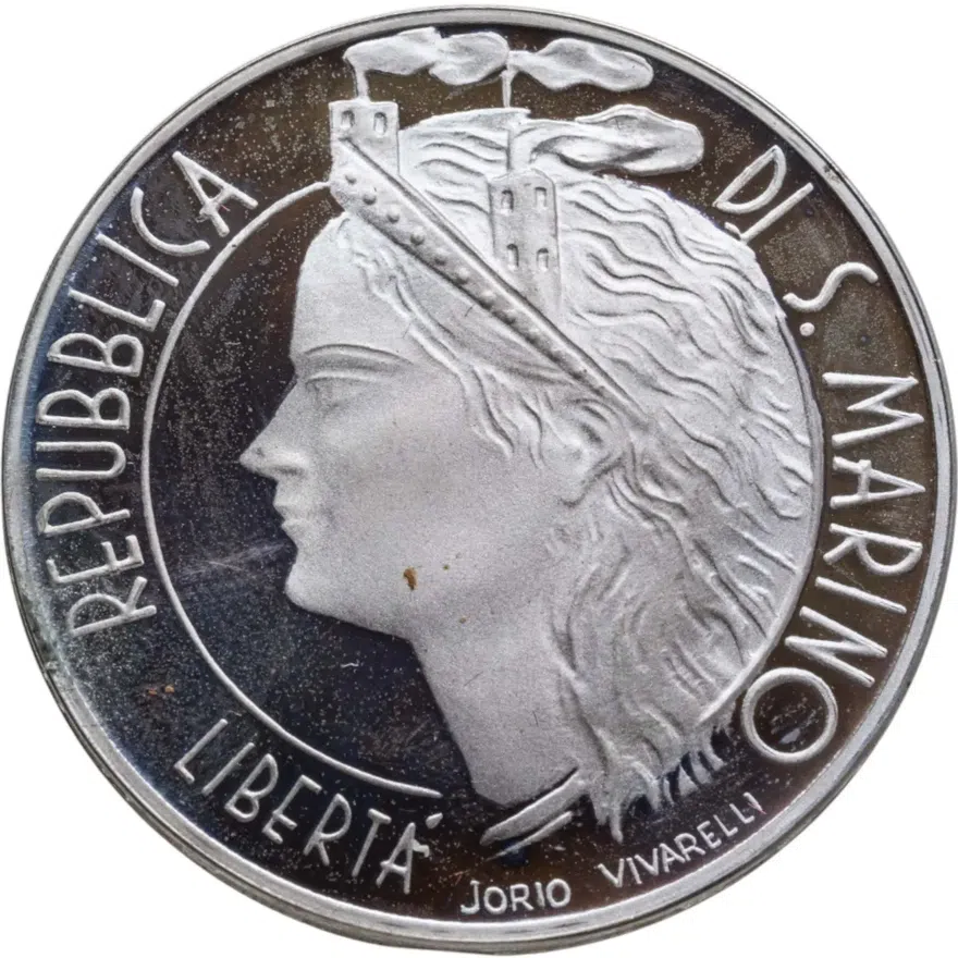 Сан-Марино 1000 лир (lire) 1986  Чемпионат мира по футболу 1986 в Мексике