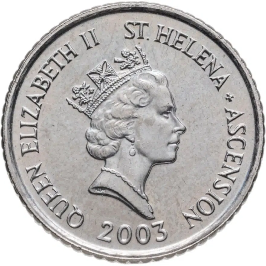 Острова Святой Елены и Вознесения 5 пенсов (pence) 2003, реверс