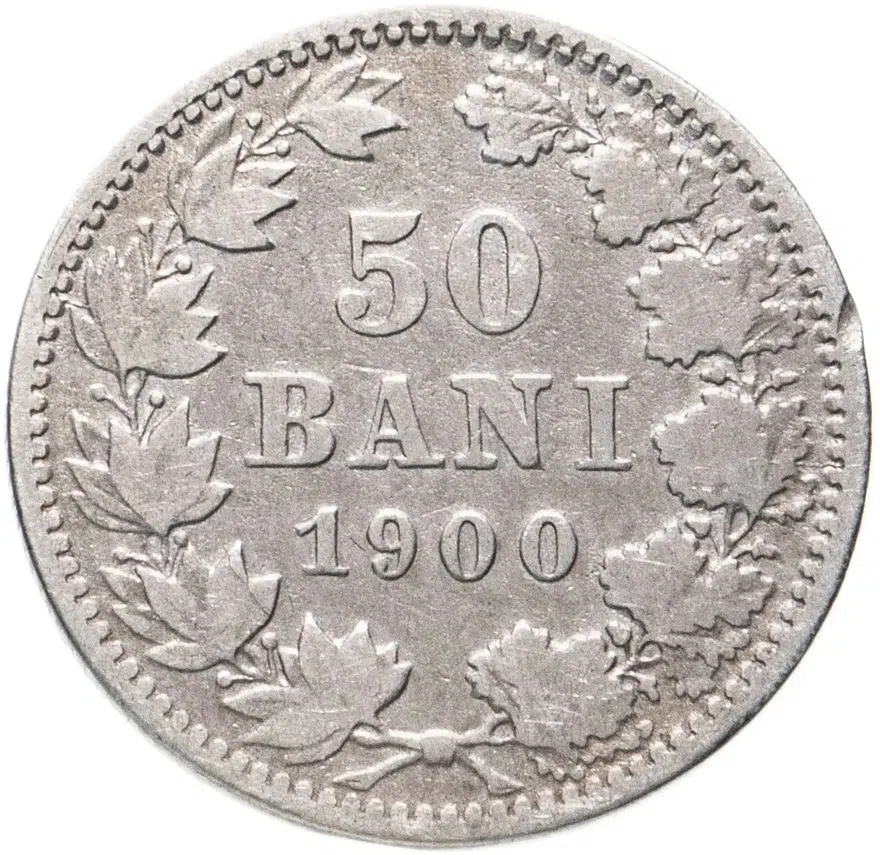 Румыния 50 бань (bani) 1900, аверс