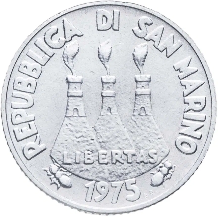 Сан-Марино 2 лиры (lire) 1975  Любовь у животных