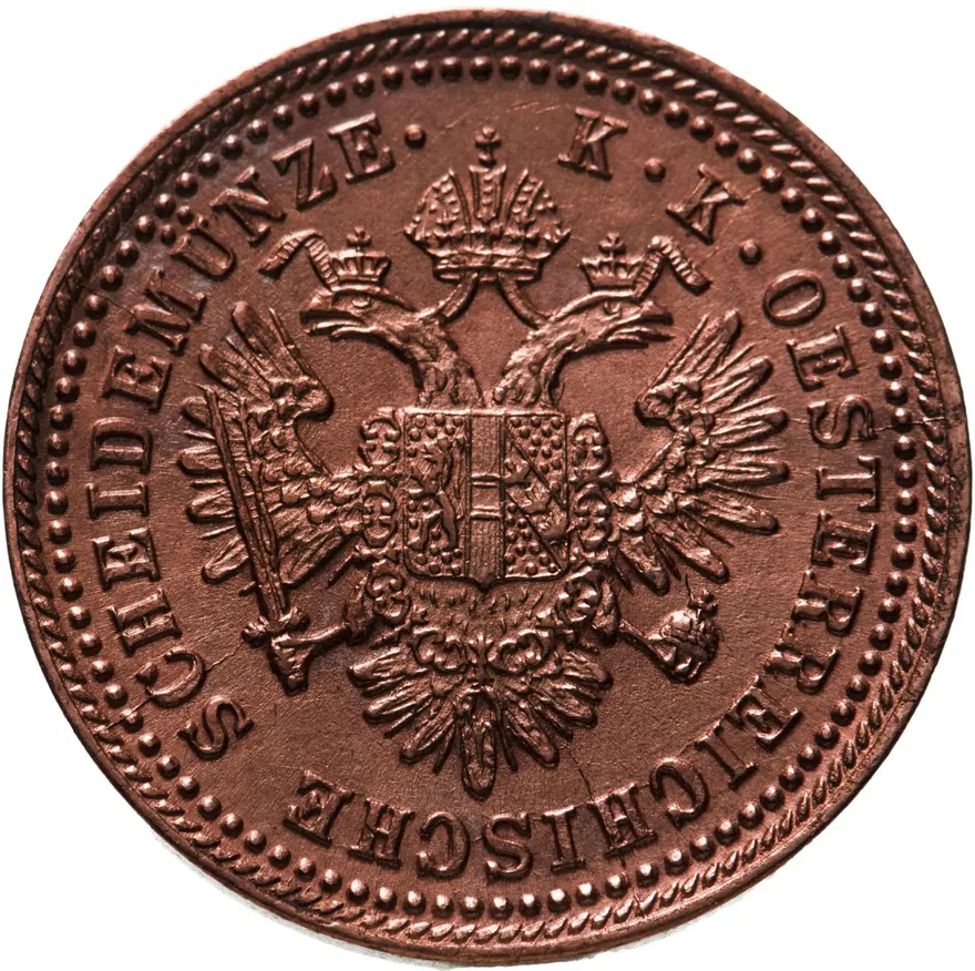 Австрия 1 крейцер (kreuzer) 1851 A, реверс
