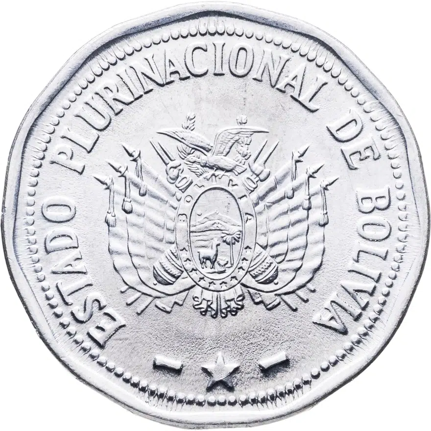 Боливия 2 боливиано (bolivianos) 2010, реверс