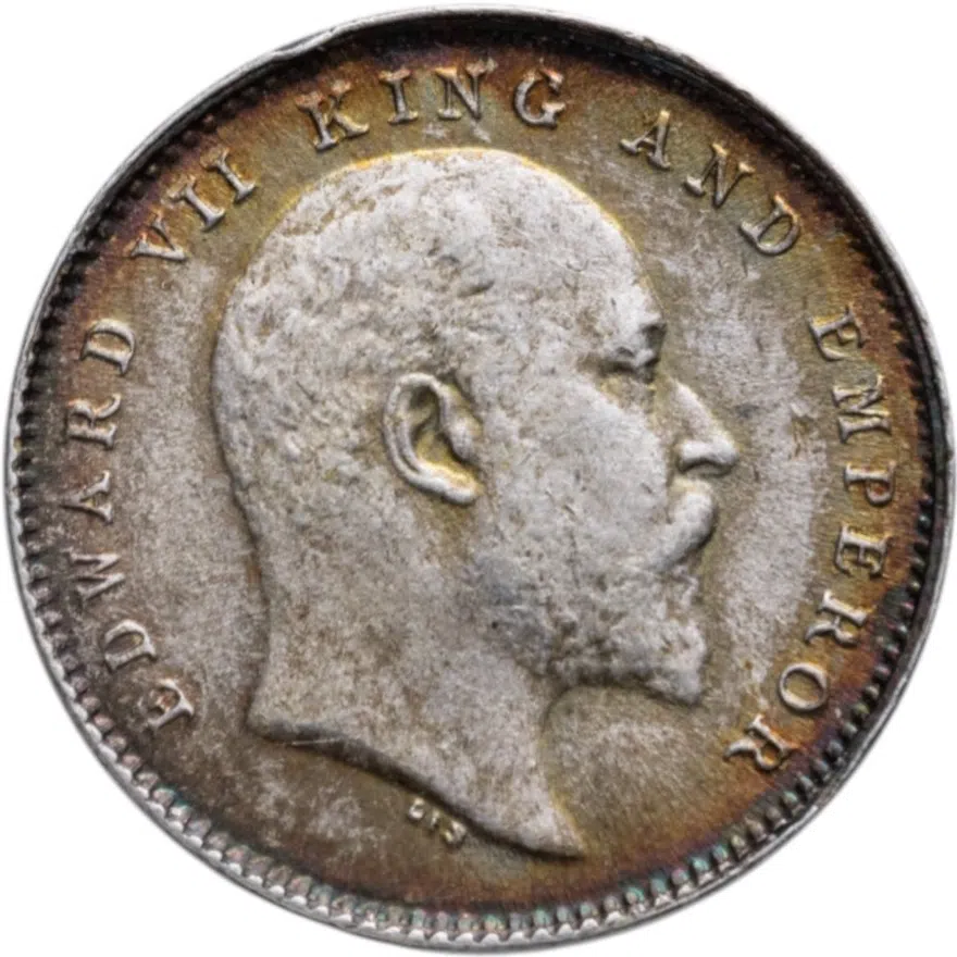 Британская Индия 2 анны (annas) 1906, реверс
