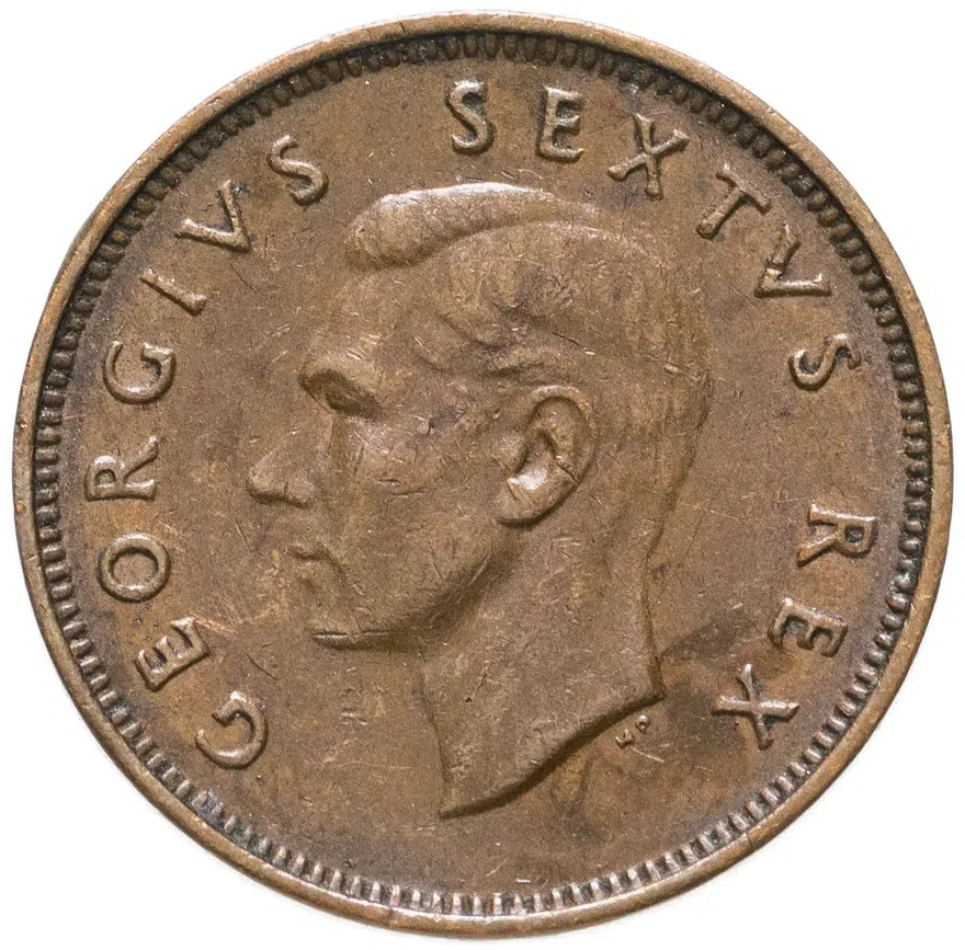ЮАР 1/4 пенни (penny) 1951, реверс