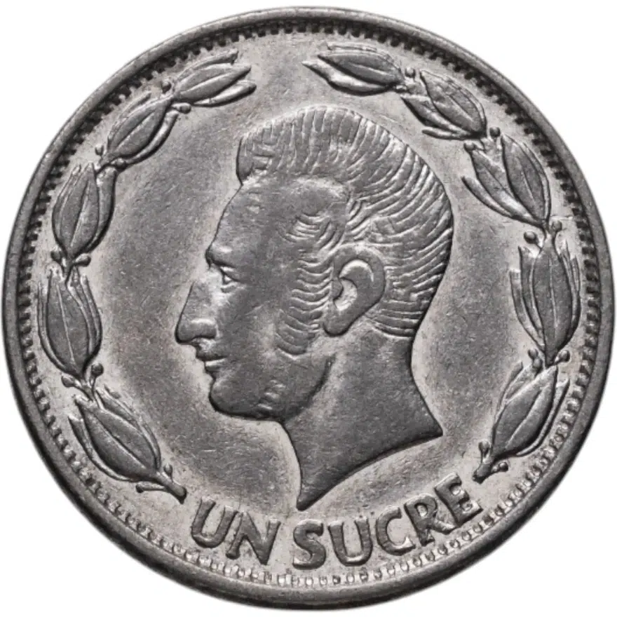 Эквадор 1 сукре (sucre) 1970, реверс
