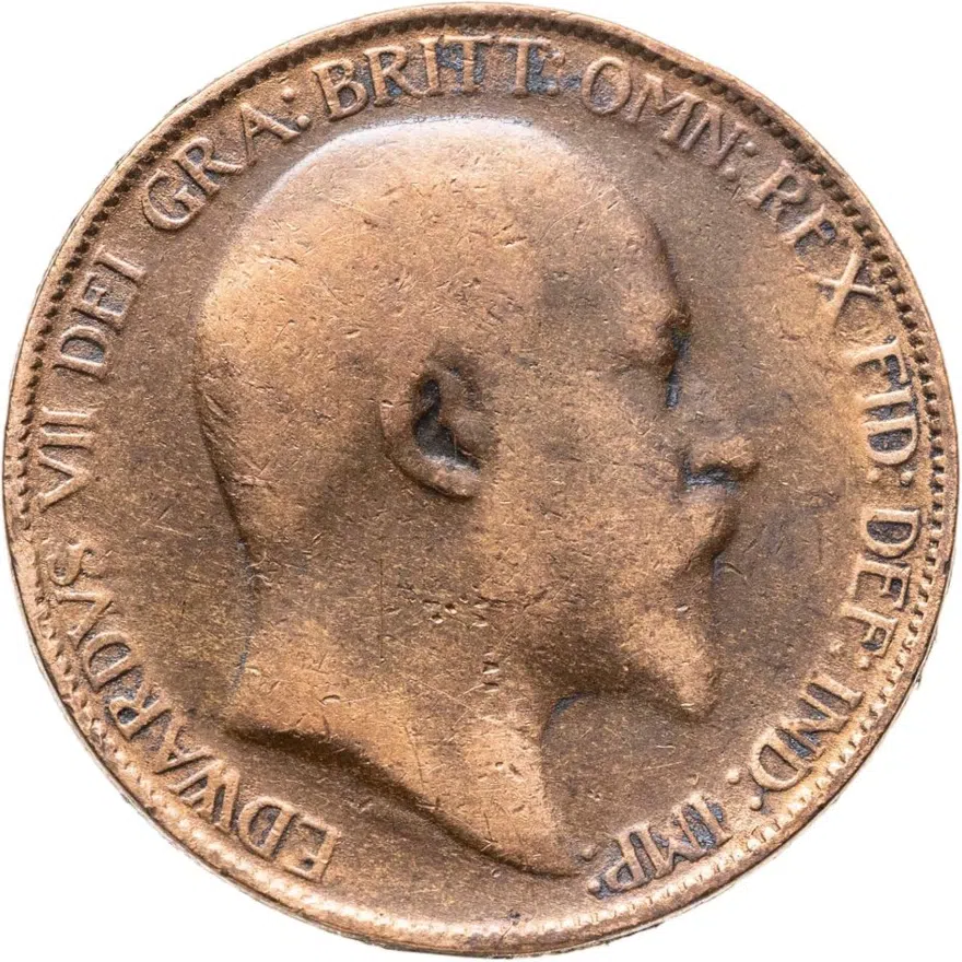 Великобритания 1/2 пенни (penny) 1906, реверс