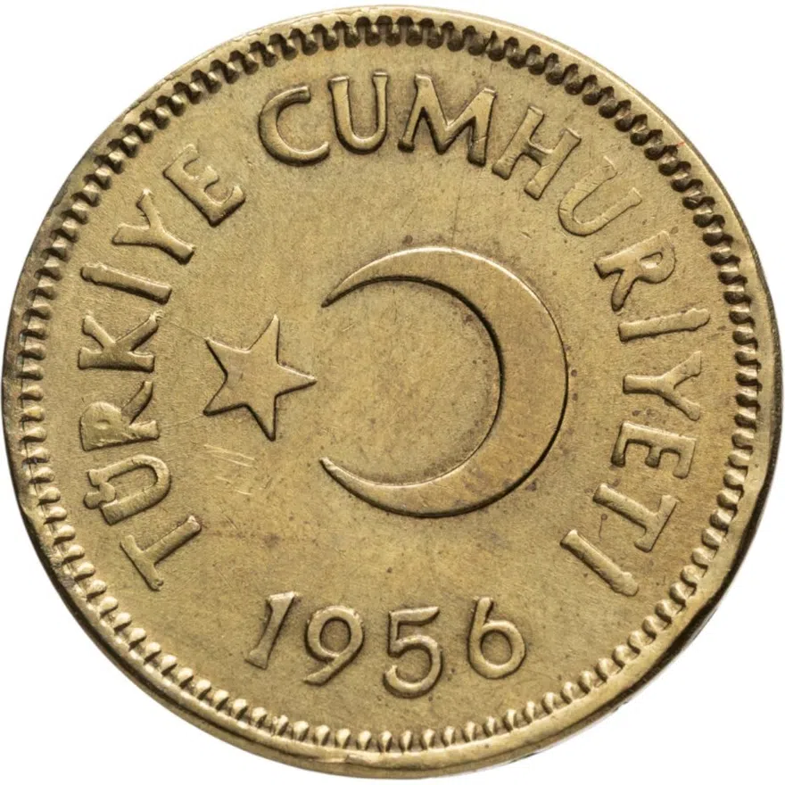 Турция 25 курушей (kurus) 1956