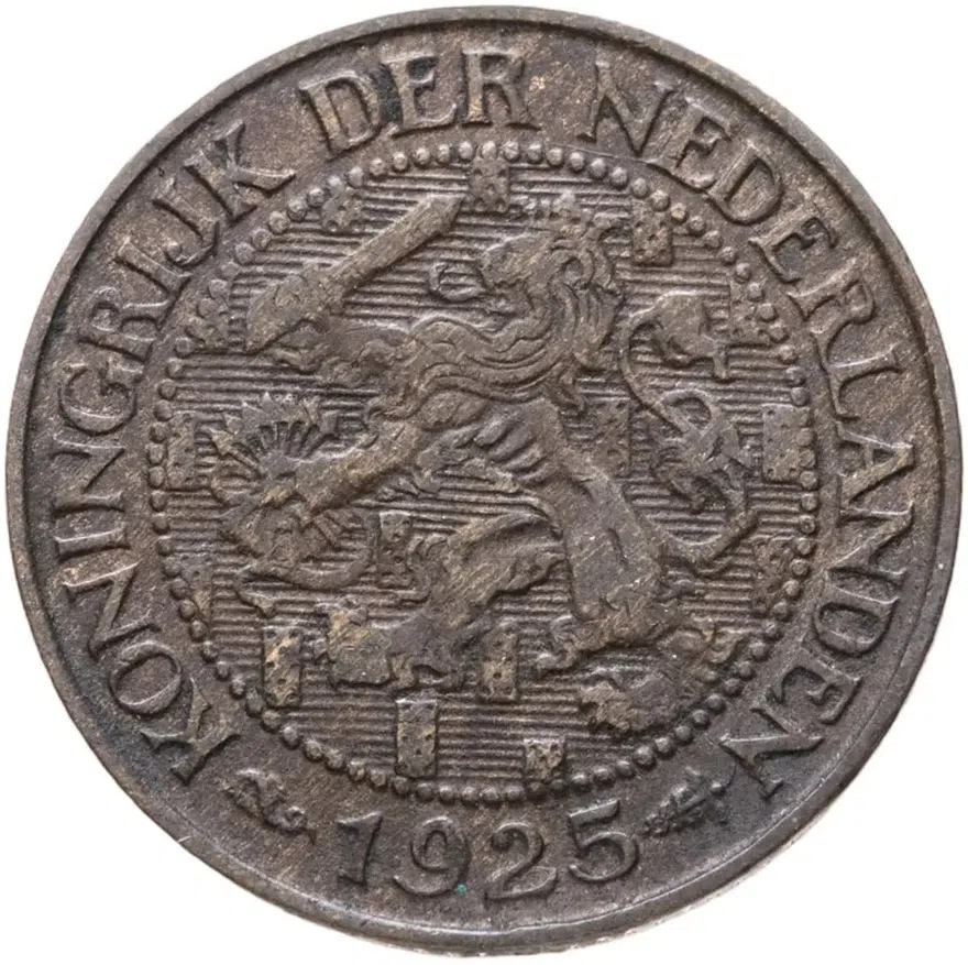 Нидерланды 1 цент (cent) 1925, реверс