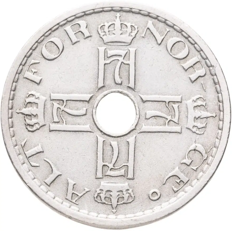 Норвегия 50 эре (ore) 1929, реверс