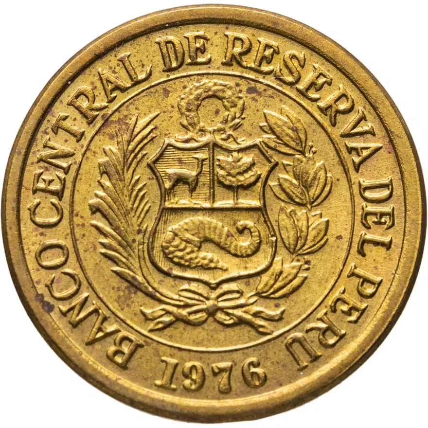 Перу 1/2 соля (sol) 1976, реверс